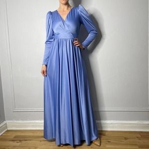 Vintage‎ 70s Periwinkle Gown